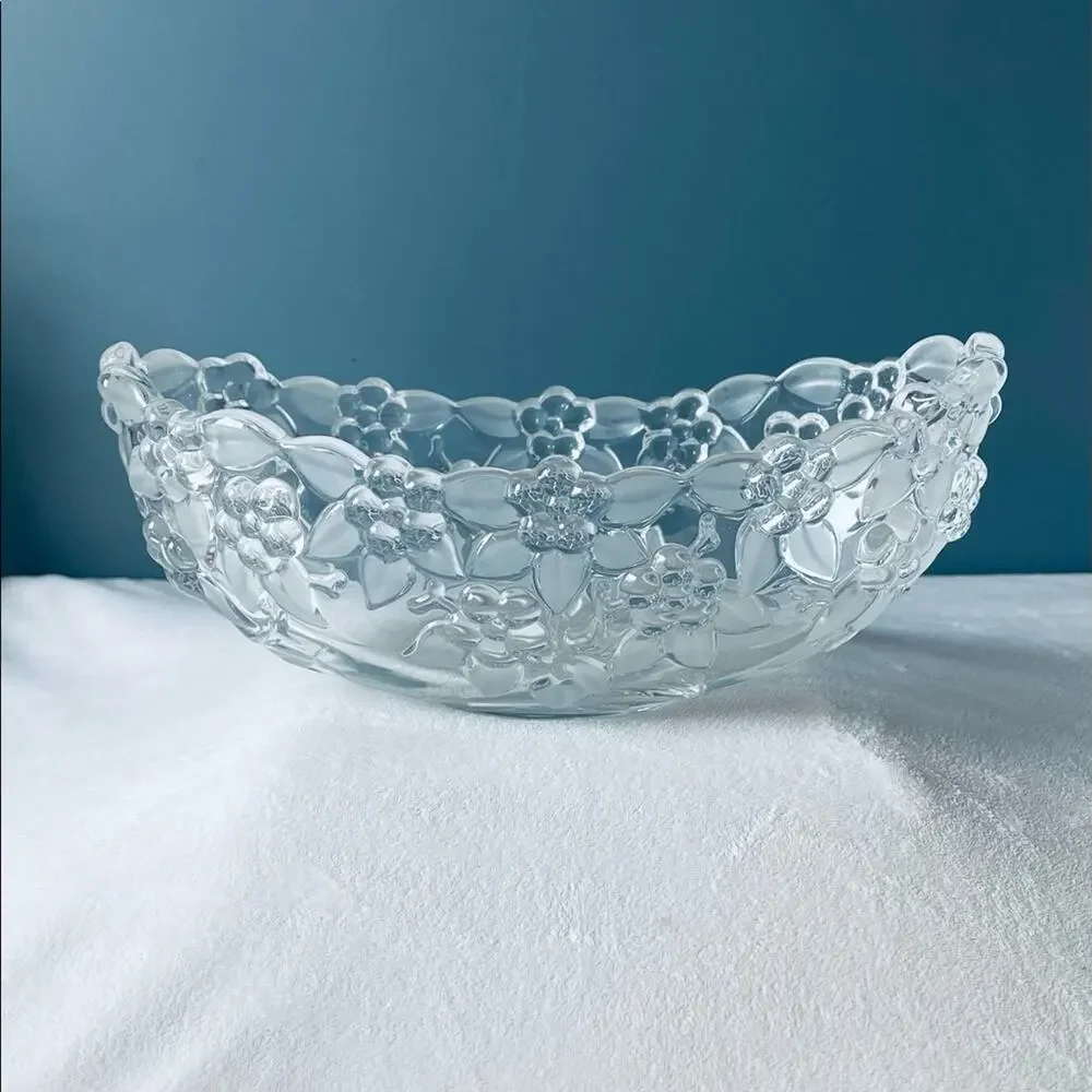 Vtg Mikasa Floral Crystal 